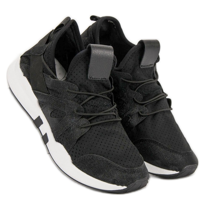 Modische Sportschuhe schwarz 2