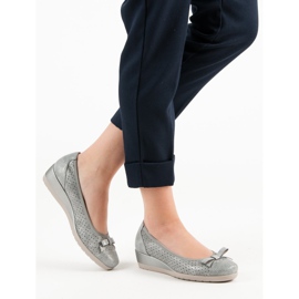 Vinceza Bequeme Keilpumps grau 2