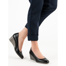 Klassische Pumps auf dem VINCEZA Wedge schwarz 2