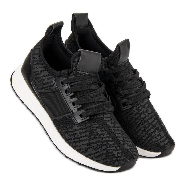 Sportschuhe zum Hineinschlüpfen schwarz 1