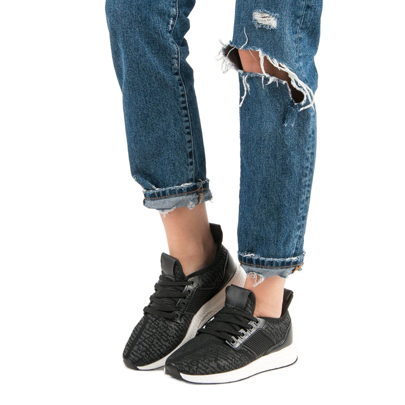 Sportschuhe zum Hineinschlüpfen schwarz 2