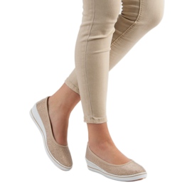 Comer Sneakers mit goldenem Keilabsatz 2