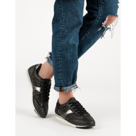 Kylie Sportschuhe mit Kristallen schwarz 1