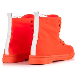 Small Swan Neonorange Turnschuhe 2