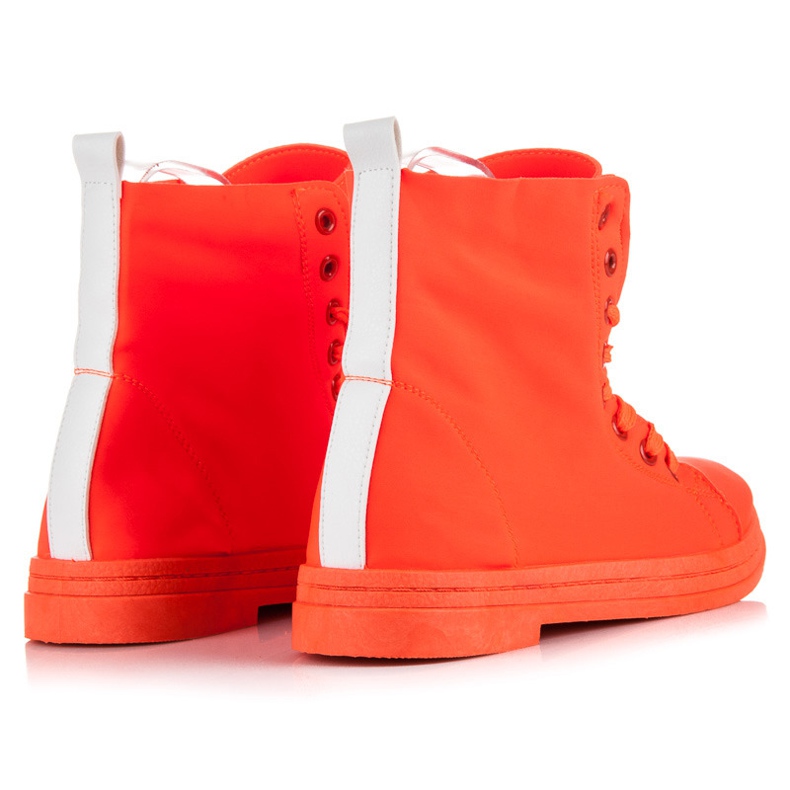 Small Swan Neonorange Turnschuhe 2