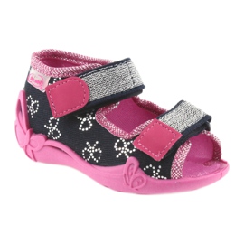 Befado Kinderschuhe 242P089 rosa navy blau 1