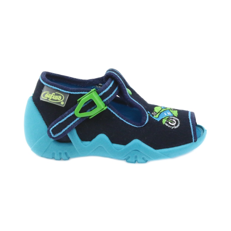Befado Kinderschuhe 217P095 grün marineblau 1