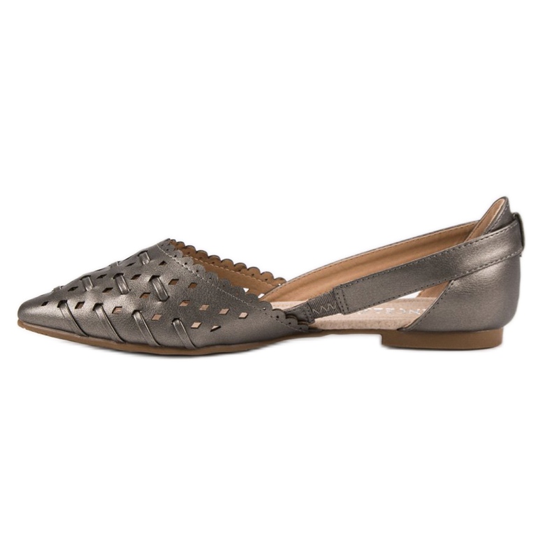 Stylische VINCEZA Ballerinas grau 1