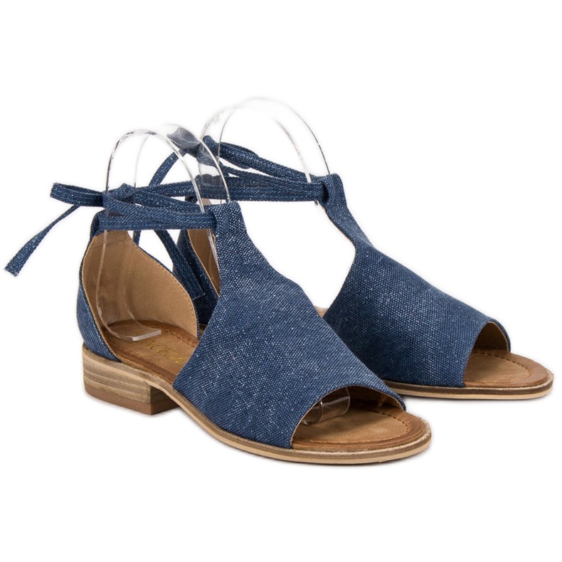 VINCEZA Jeanssandalen blau 2