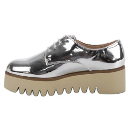 Corina Silberne Schuhe mit Protektor grau 4