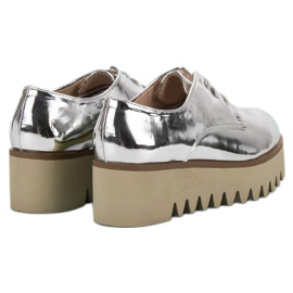 Corina Silberne Schuhe mit Protektor grau 5