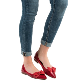 Corina Lackierte Ballerinas mit Schleife rot 2