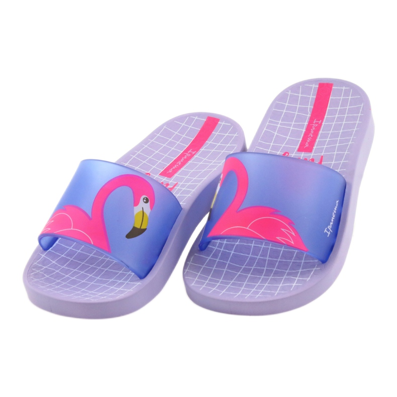 Flaming Ipanema 26325 Kinderhausschuhe violett blau rosa 3