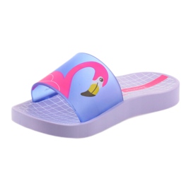 Flaming Ipanema 26325 Kinderhausschuhe lila blau rosa 2