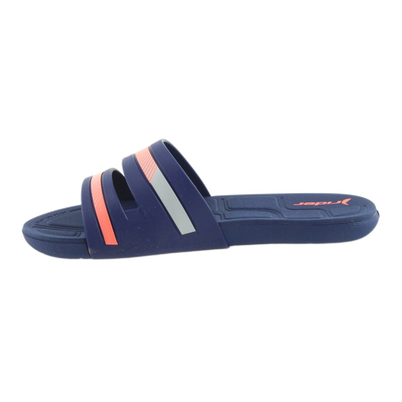 Rider 82504 Damen Badeslipper navy blau rosa 2