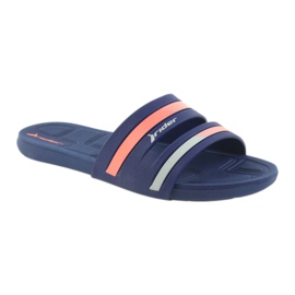 Rider 82504 Damen Badeslipper navy blau rosa 1