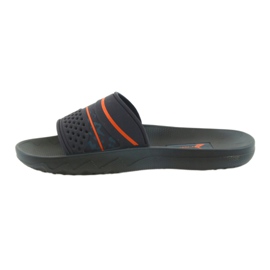Rider 82499 marineblaue Freizeit Hausschuhe für Herren orange 2