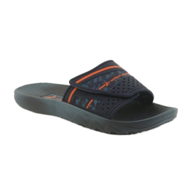 Rider 82500 marineblaue Freizeit Hausschuhe für Herren orange 1