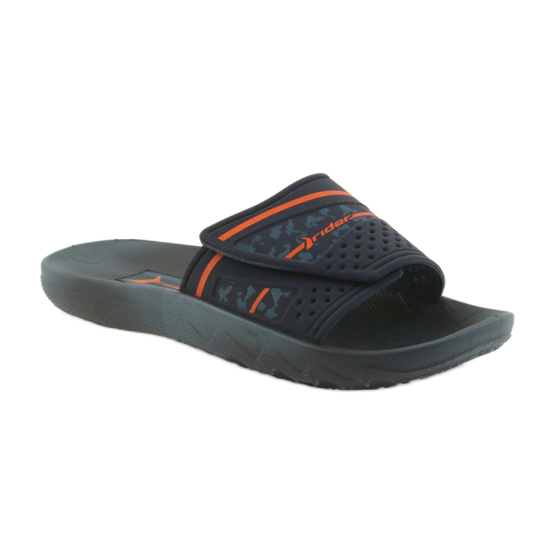 Rider 82500 marineblaue Freizeit Hausschuhe für Herren orange 1