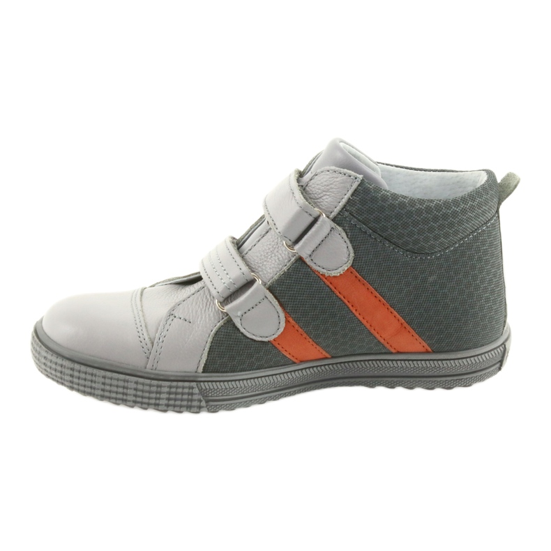 Ren But Rheinschuhe Jungen mit Klettverschluss 4275 Popiel/Orange grau 2