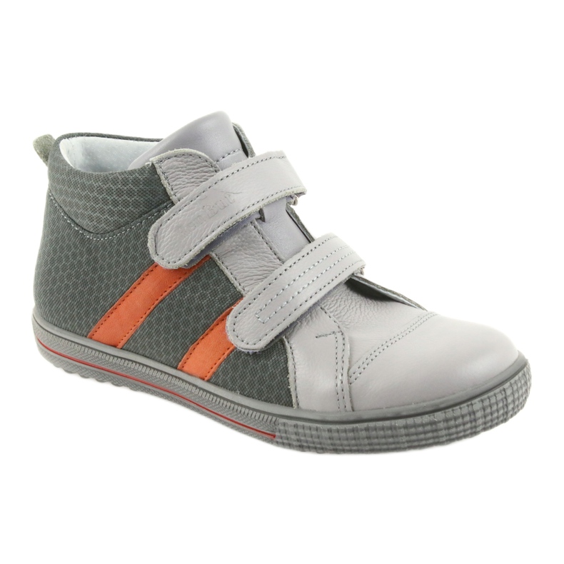 Ren But Rheinschuhe Jungen mit Klettverschluss 4275 Popiel/Orange grau 1