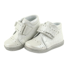 Kinderschuhe mit Klettverschluss Ren But 1535 mit silberner Schleife 4