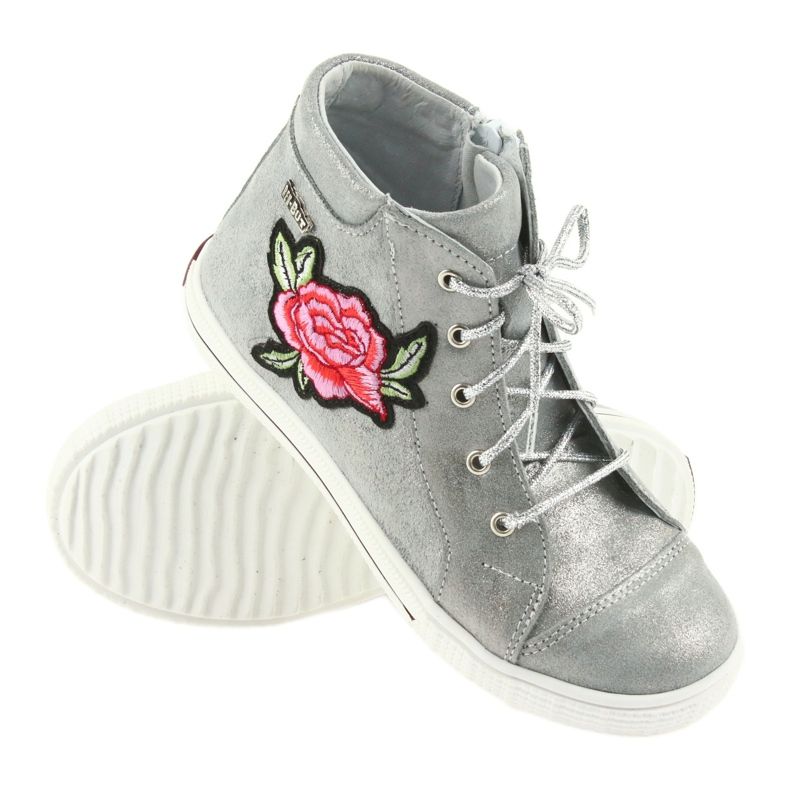 Stiefel und Schuhe für Mädchen silber Ren But 4279 3