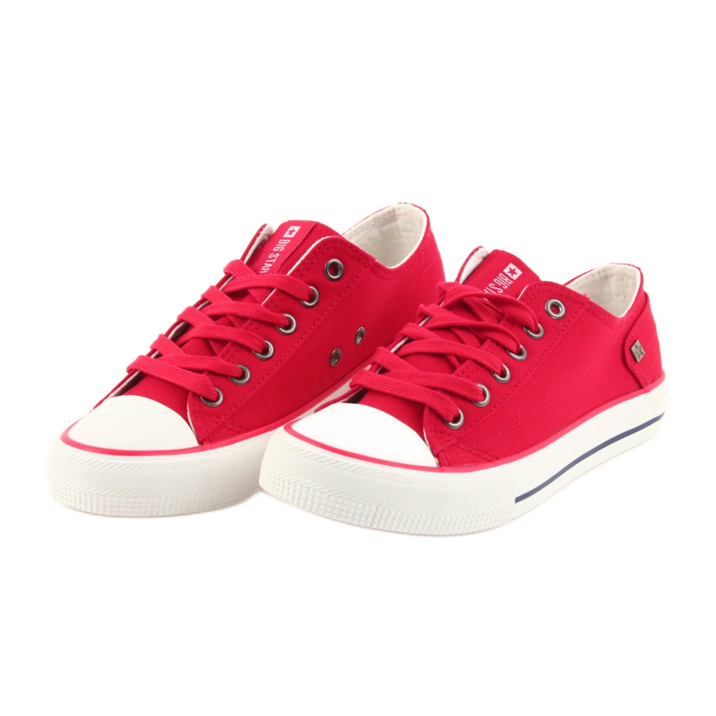 Rote Big Star 274339 Sneakers mit Schnürung 4