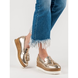 Corina Golden Wedge Loafer 2