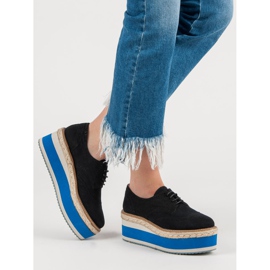 Corina Mode Keilschuhe schwarz 1