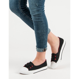 J. Star Schwarze Turnschuhe 1