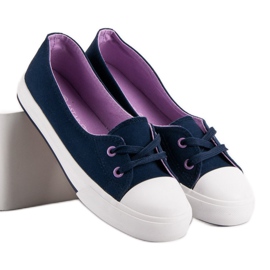 J. Star Marineblaue Turnschuhe 2