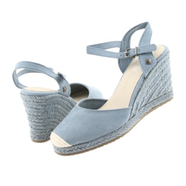 Big Star Sandalen Espadrilles 274A170 blau braun 4