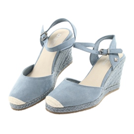 Big Star Sandalen Espadrilles 274A170 blau braun 3