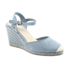 Big Star Sandalen Espadrilles 274A170 blau braun 1