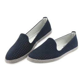Filippo Lordsy Damen Ballerinas Espadrilles F 081 navy blau 3