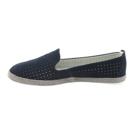 Filippo Lordsy Damen Ballerinas Espadrilles F 081 navy blau 2