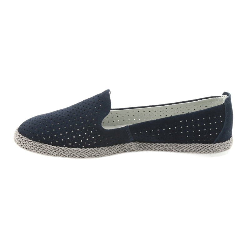 Filippo Lordsy Damen Ballerinas Espadrilles F 081 navy blau 2