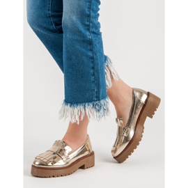 Corina Lackierte Loafer grau 1