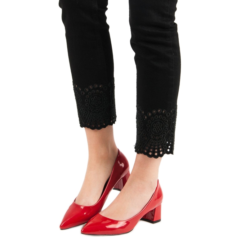 Diamantique Elegante rote Pumps 1