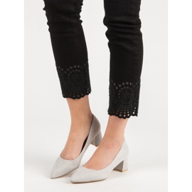 Diamantique Elegante graue Pumps 1