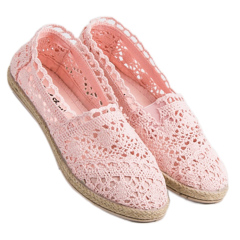 Sweet Shoes Rosa Spitze Espadrilles 1