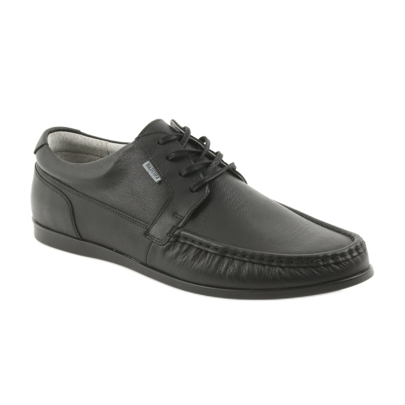 Schwarze Badura Herren Loafer gebunden 3175 1