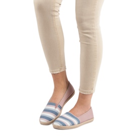 Sweet Shoes Gestreifte Slipper mehrfarbig rosa 1