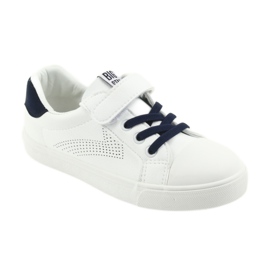 Sneakers Big Star mit Klettverschluss 374107 weiß navy blau 1