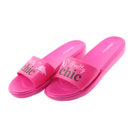 Flamingos Atletico Damenhausschuhe schwarz rosa 4