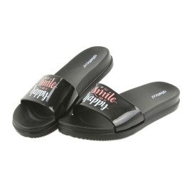 Happy Atletico schwarze Damenpantoffeln 5