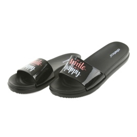 Happy Atletico schwarze Damenpantoffeln 4