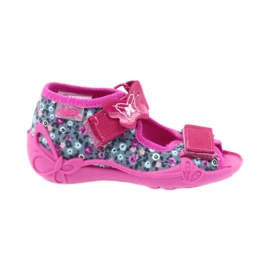 Befado Kinderschuhe 242P072 grau rosa 1