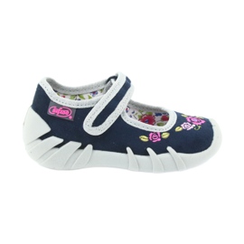 Befado Kinderschuhe 109P170 grau marineblau 1